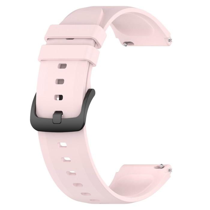 Bild 4,  Silikon Armband Smartwatch (22 mm) Ljus Rosa - Teknikhallen.se