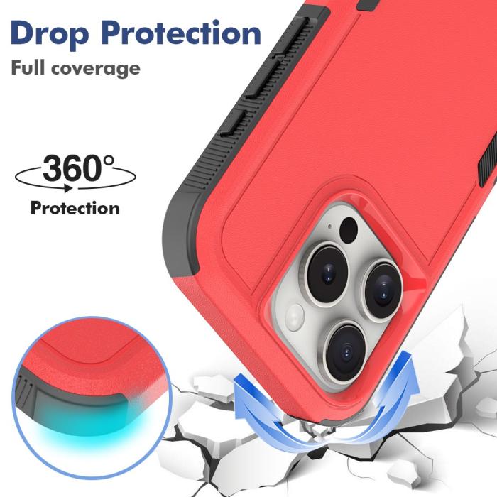 Bild 3,  iPhone 16 Pro Skal Extreme Shockproof Röd - Teknikhallen.se