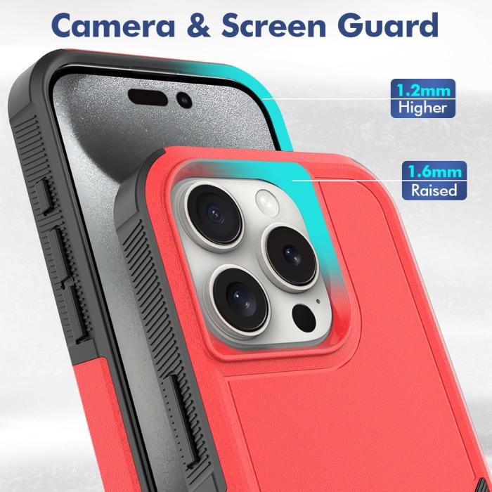 Bild 4,  iPhone 16 Pro Skal Extreme Shockproof Röd - Teknikhallen.se