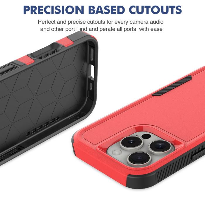 Bild 5,  iPhone 16 Pro Skal Extreme Shockproof Röd - Teknikhallen.se