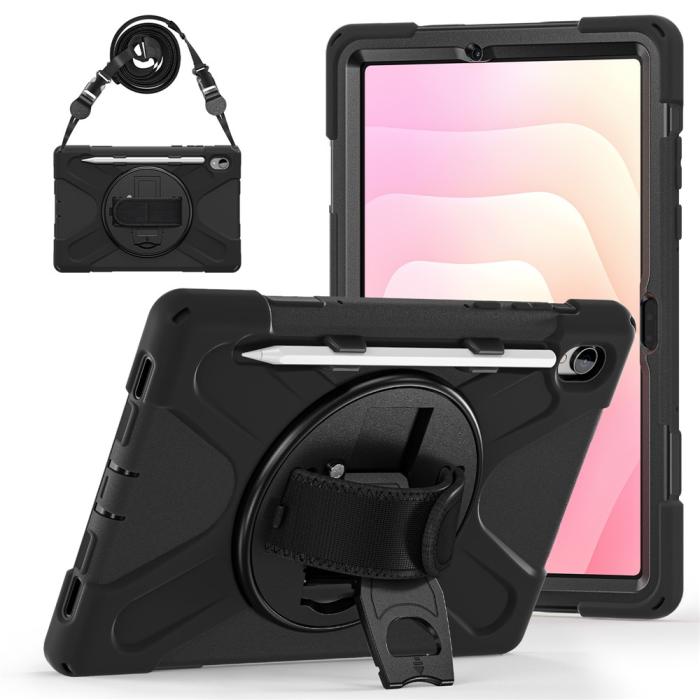 Bild 3,  Samsung Galaxy Tab S11 Skal Shockproof Hybrid Kickstand Svart - Teknikhallen.se