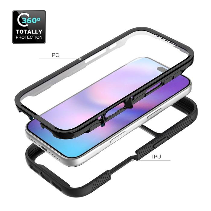 Bild 5,  iPhone 17 Pro Skal 360 Hybrid Defense Svart - Teknikhallen.se