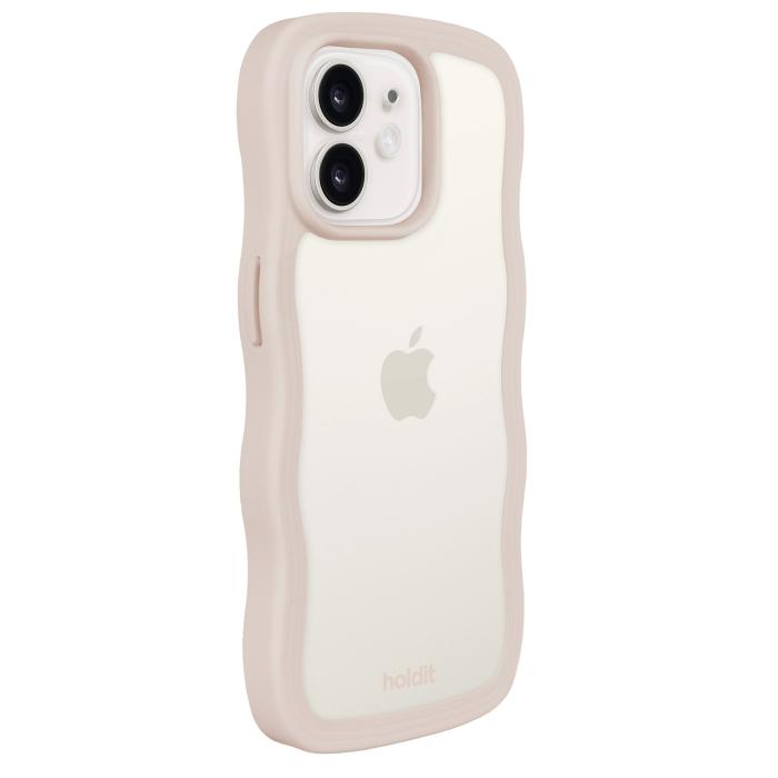 Bild 3, holdit holdit iPhone 12/12 Pro Skal Wavy Light Beige Transparent - Teknikhallen.se