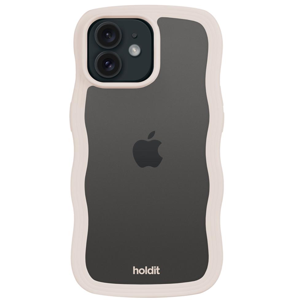 holdit holdit iPhone 12/12 Pro Skal Wavy Light Beige Transparent - Teknikhallen.se