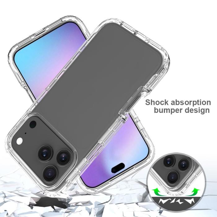 Bild 3,  iPhone 17 Pro Max Skal Shockproof Hybrid Transparent - Teknikhallen.se