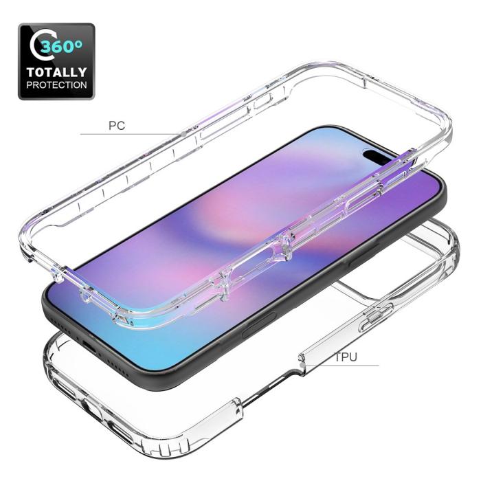 Bild 5,  iPhone 17 Pro Max Skal Shockproof Hybrid Transparent - Teknikhallen.se
