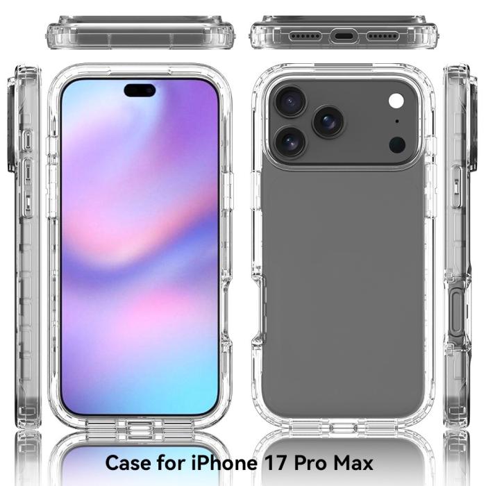 Bild 6,  iPhone 17 Pro Max Skal Shockproof Hybrid Transparent - Teknikhallen.se