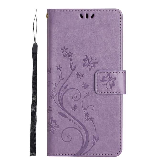 Bild 6,  Samsung Galaxy S23 Ultra Fodral Med Tryck Ljus Lila - Teknikhallen.se