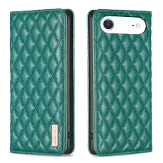 BINFEN BINFEN iPhone Air Fodral Diamond Flip L&auml;der Gr&ouml;n - Teknikhallen.se