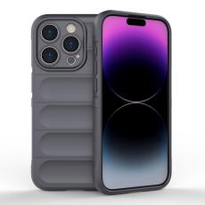  iPhone 15 Pro Skal Magic Shield M&ouml;rk Gr&aring; - Teknikhallen.se