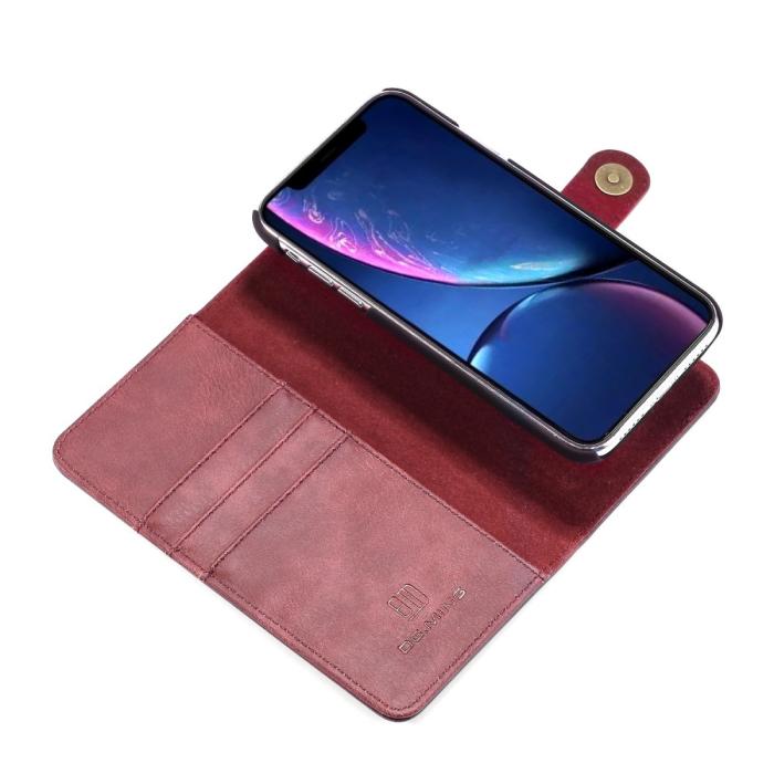 Bild 4, DG.MING iPhone 11 - DG.MING Plånboksfodral/Magnet Skal - Vinröd - Teknikhallen.se