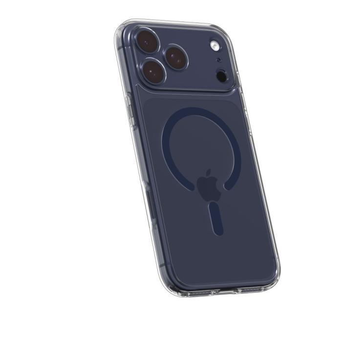 Bild 5, Spigen Spigen iPhone 17 Pro Max Skal MagSafe Ultra Hybrid Clear / Deep Blue - Teknikhallen.se