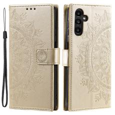  Samsung Galaxy A34 5G Fodral Mandala L&auml;der Guld - Teknikhallen.se
