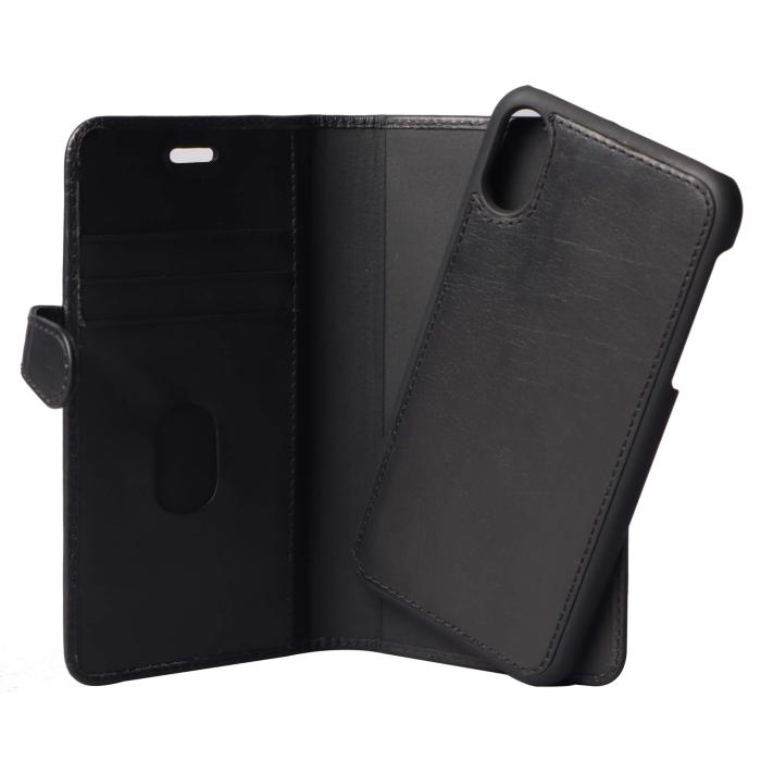 Bild 4, Buffalo Buffalo iPhone XR Fodral 2in1 Äkta Läder Svart - Teknikhallen.se