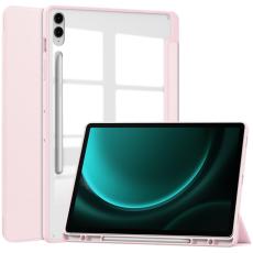  Galaxy Tab S9 FE Plus Fodral Hybrid Pennh&aring;llare Rosa - Teknikhallen.se