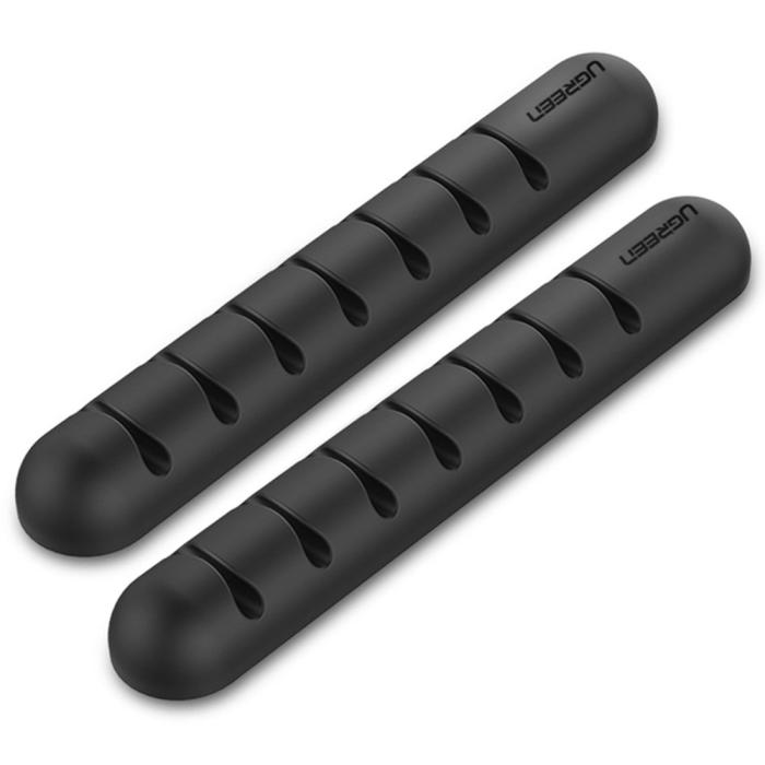 Bild 2, UGREEN UGREEN 2-PACK Kabelhållare / Kabelklämma För 7 Kablar Svart - Teknikhallen.se