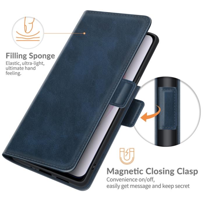 Bild 5,  Samsung Galaxy S22 Fodral Magnetisk Stängning Blå - Teknikhallen.se