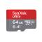 SanDisk SanDisk MicroSDXC Mobil Ultra 64GB 140MB/s Inkl. Adapter - Teknikhallen.se