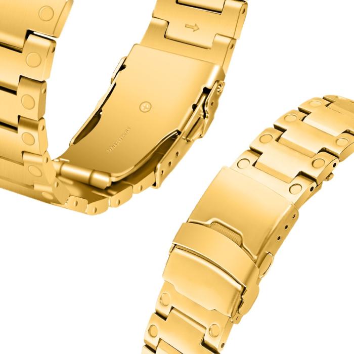 Bild 3,  Lyxigt Metallarmband Google Pixel Watch / Watch 2 Guld - Teknikhallen.se