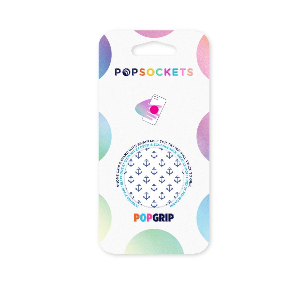 PopSockets PopSockets Avtagbart Grip med Ställfunktion Anchors Away White - Teknikhallen.se