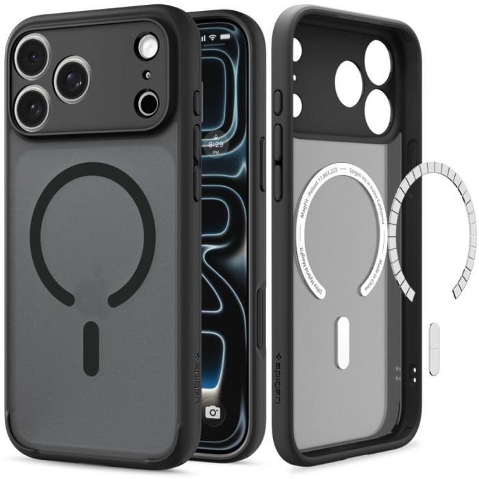 Bild 2, Spigen Spigen iPhone 18 Pro / 17 Pro Skal MagSafe Ultra Svart - Teknikhallen.se
