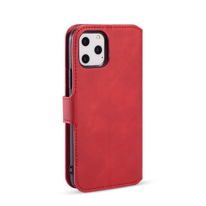 Bild 4, DG.MING DG.MING iPhone 11 Pro Fodral Retro Läder Röd - Teknikhallen.se