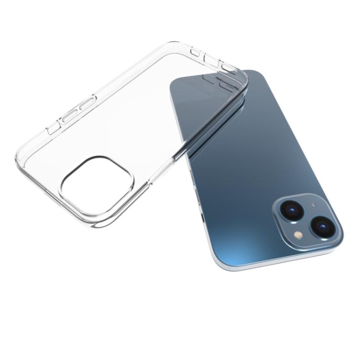 Bild 2,  iPhone 14 Plus Skal Transparent TPU - Teknikhallen.se