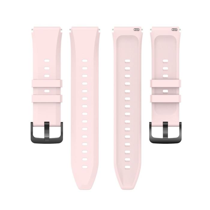 Bild 6,  Silikon Armband Smartwatch (22 mm) Ljus Rosa - Teknikhallen.se