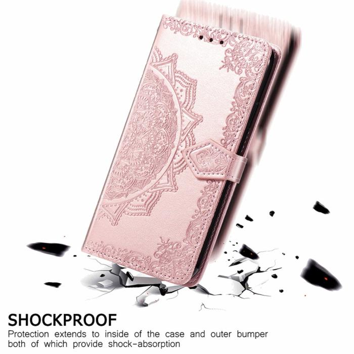 Bild 4,  Samsung Galaxy A16 Fodral Med Mandala Tryck Roséguld - Teknikhallen.se