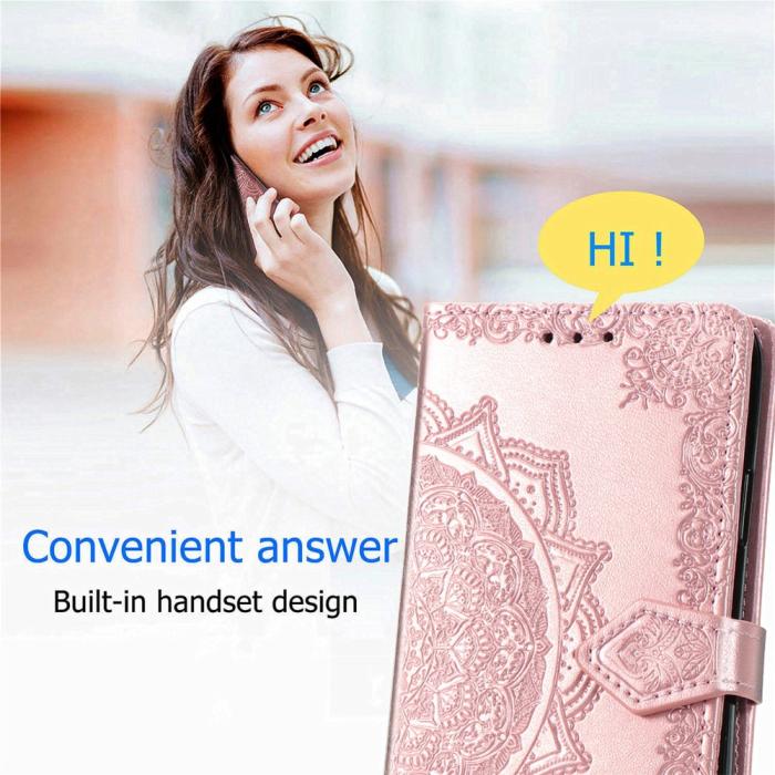 Bild 5,  Samsung Galaxy A16 Fodral Med Mandala Tryck Roséguld - Teknikhallen.se