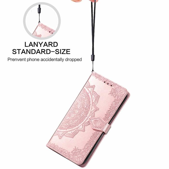 Bild 6,  Samsung Galaxy A16 Fodral Med Mandala Tryck Roséguld - Teknikhallen.se