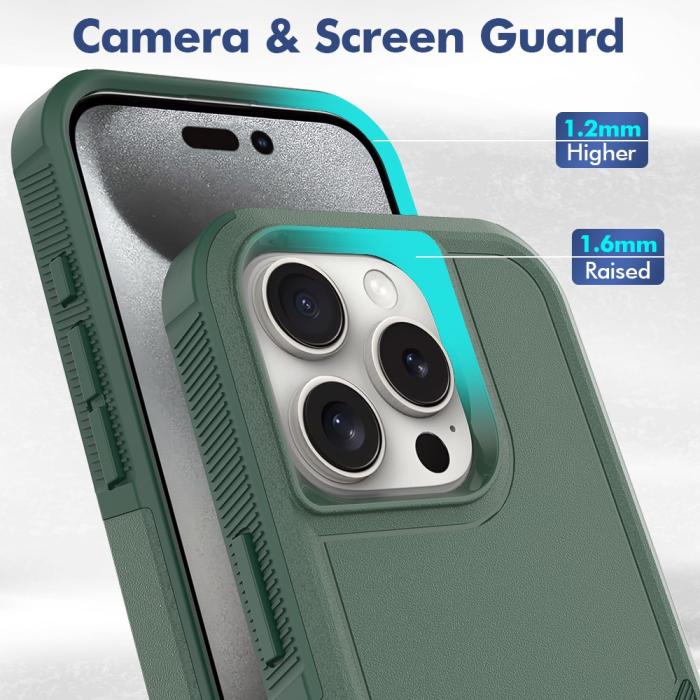 Bild 4,  iPhone 16 Pro Skal Extreme Shockproof Grön - Teknikhallen.se