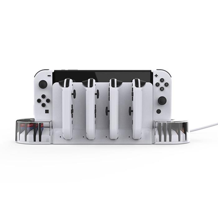 Bild 3, KJH KJH Nintendo Switch/OLED Laddningsställ U-Formad Vit - Teknikhallen.se