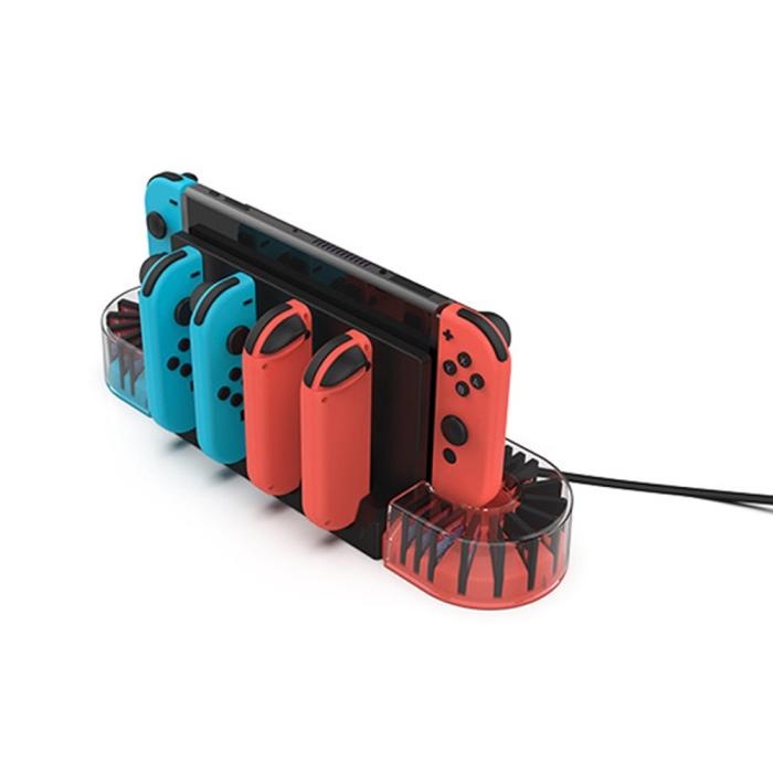 Bild 4, KJH KJH Nintendo Switch/OLED Laddningsställ U-Formad Vit - Teknikhallen.se