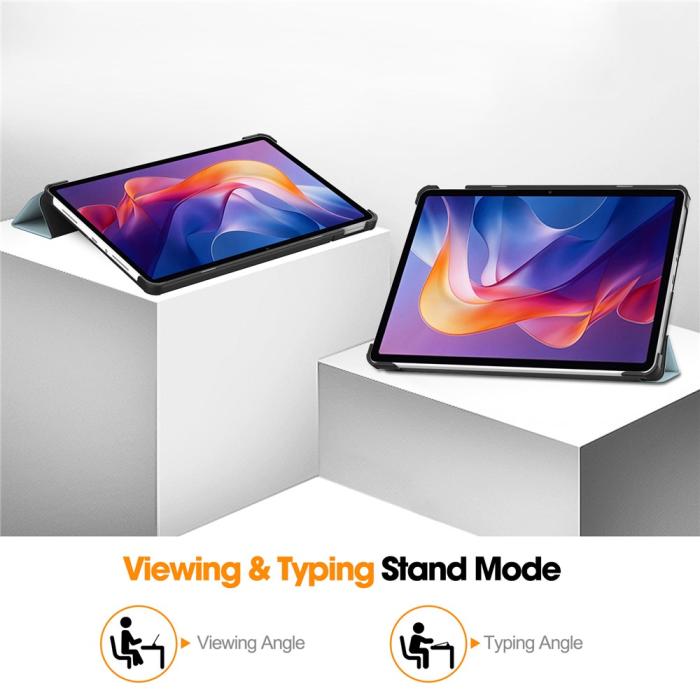 Bild 4,  Xiaomi Redmi Pad 2 Fodral Tri-Fold Enhörning - Teknikhallen.se