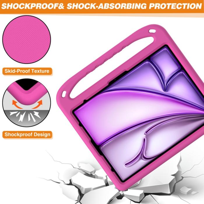 Bild 5,  iPad Pro 13 2026-2024/Air 13 2026-2024 Skal EVA Kickstand Rosa - Teknikhallen.se