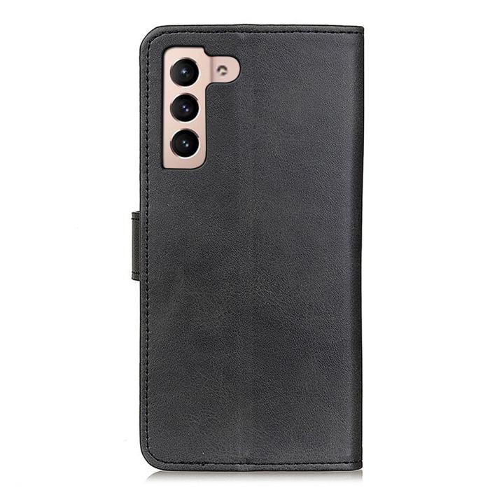 Bild 3,  Samsung Galaxy S22 Plus Fodral Solid Läder Svart - Teknikhallen.se