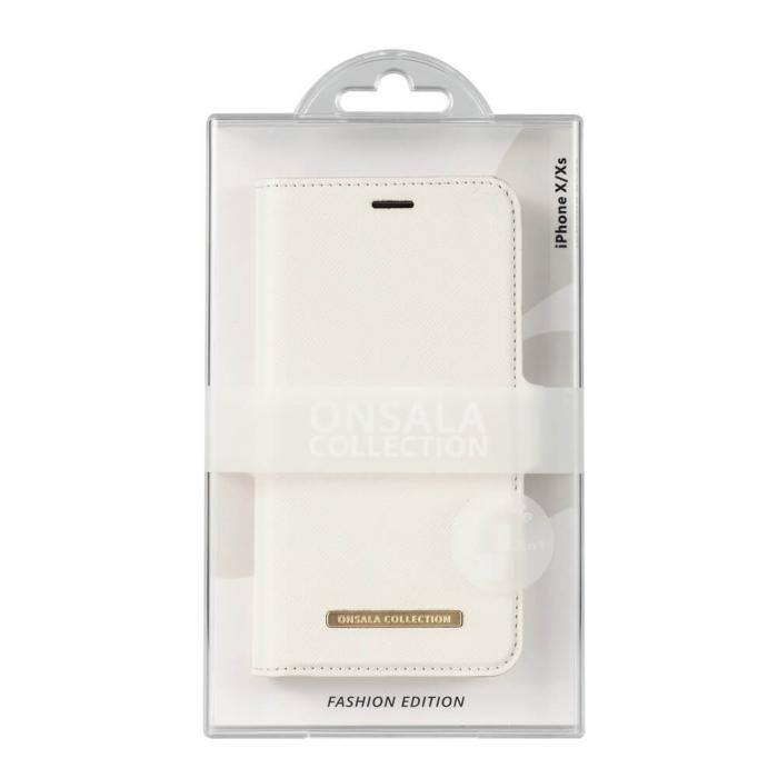 Bild 2, Onsala ONSALA iPhone X / XS 2in1 Magnet Fodral / Skal Saffiano White - Teknikhallen.se