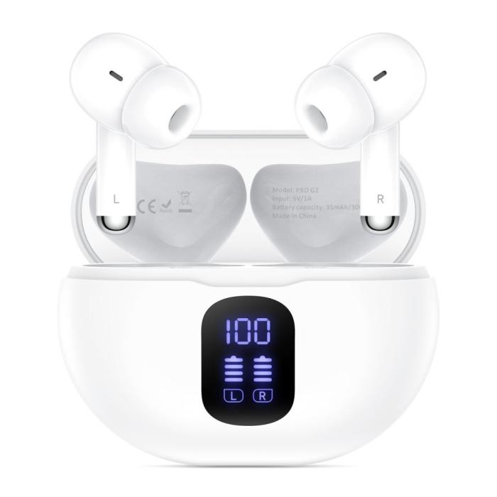 Bild 2, Tech-Protect Tech-Protect In-Ear UltraBoost TWS Vit - Teknikhallen.se
