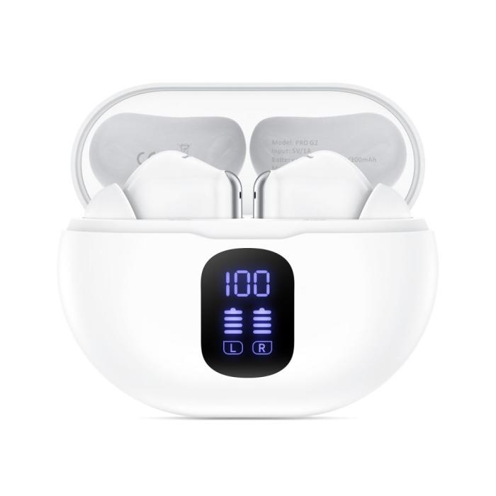 Bild 3, Tech-Protect Tech-Protect In-Ear UltraBoost TWS Vit - Teknikhallen.se