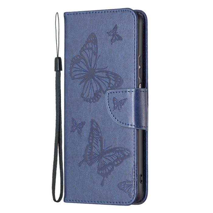 Bild 6,  Xiaomi Redmi 10 5G Fodral Butterfly Mörk Blå - Teknikhallen.se