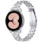  Galaxy Watch FE 40 mm Armband Metall Bling Silver - Teknikhallen.se