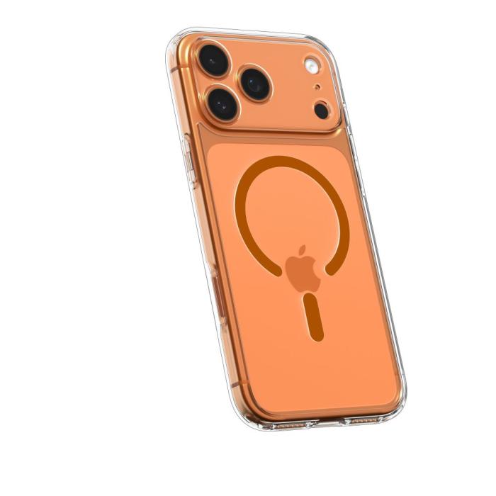 Bild 5, Spigen Spigen iPhone 17 Pro Max Skal MagSafe Ultra Hybrid Transparent/Orange - Teknikhallen.se