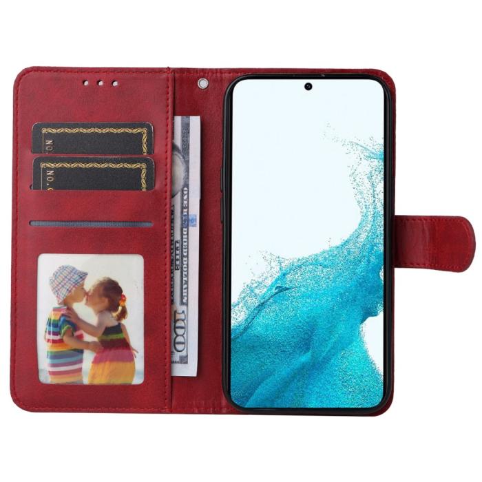 Bild 2,  Samsung Galaxy A34 5G Fodral Läder Röd - Teknikhallen.se