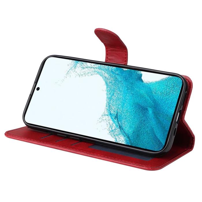 Bild 3,  Samsung Galaxy A34 5G Fodral Läder Röd - Teknikhallen.se