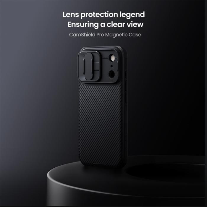Bild 6, NILLKIN NILLKIN iPhone 17 Pro Max Skal MagSafe CamShield Pro Svart - Teknikhallen.se