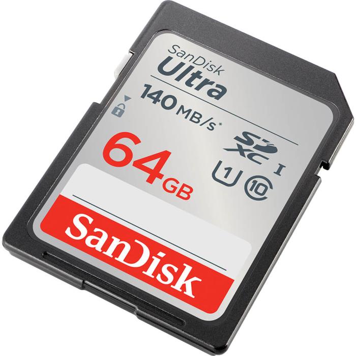 Bild 4, SanDisk SanDisk SDXC Ultra 64 GB 140MB/s Minneskort - Teknikhallen.se