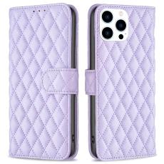  iPhone 16 Pro Fodral Diamond L&auml;der Lila - Teknikhallen.se