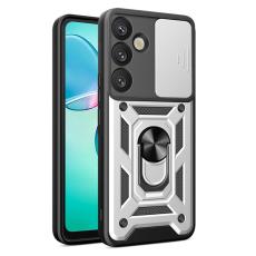  Samsung Galaxy S26 Skal CamShield Ring Hybrid Silver - Teknikhallen.se