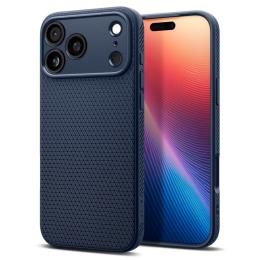 Spigen Spigen iPhone 17 Pro Skal Liquid Air Navy Blue - Teknikhallen.se